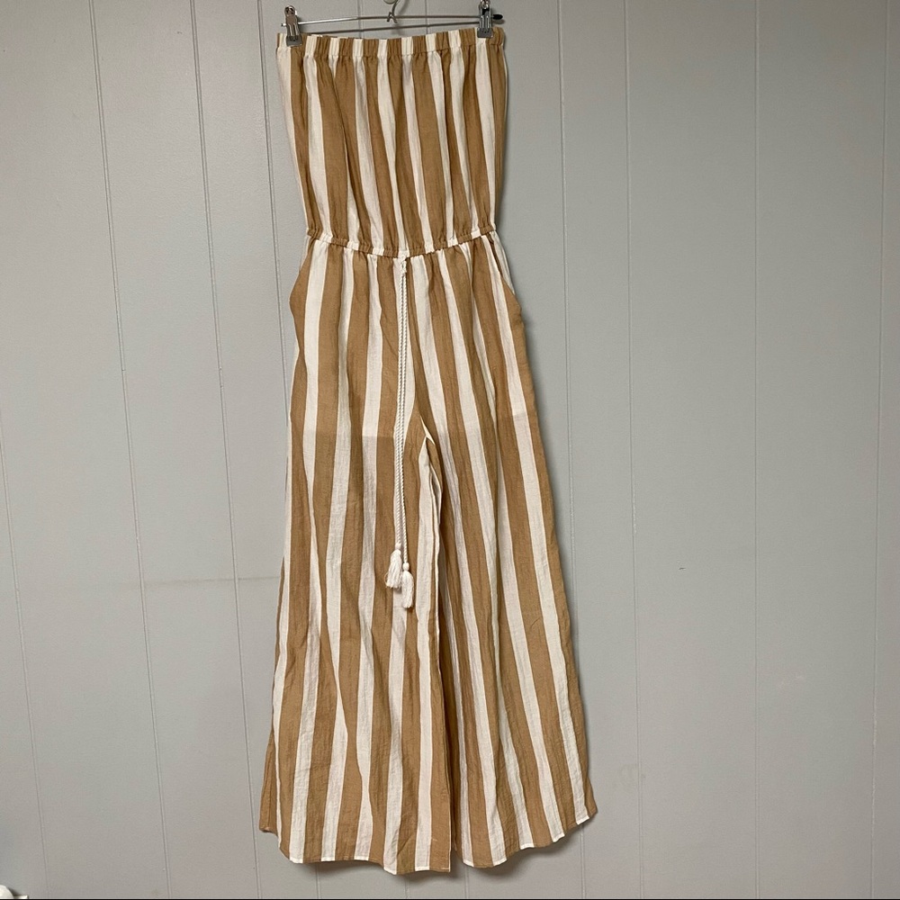 Fabrik Super Wide Leg Strapless Jumpsuit